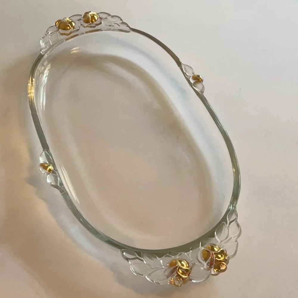 Oval Glass Tray